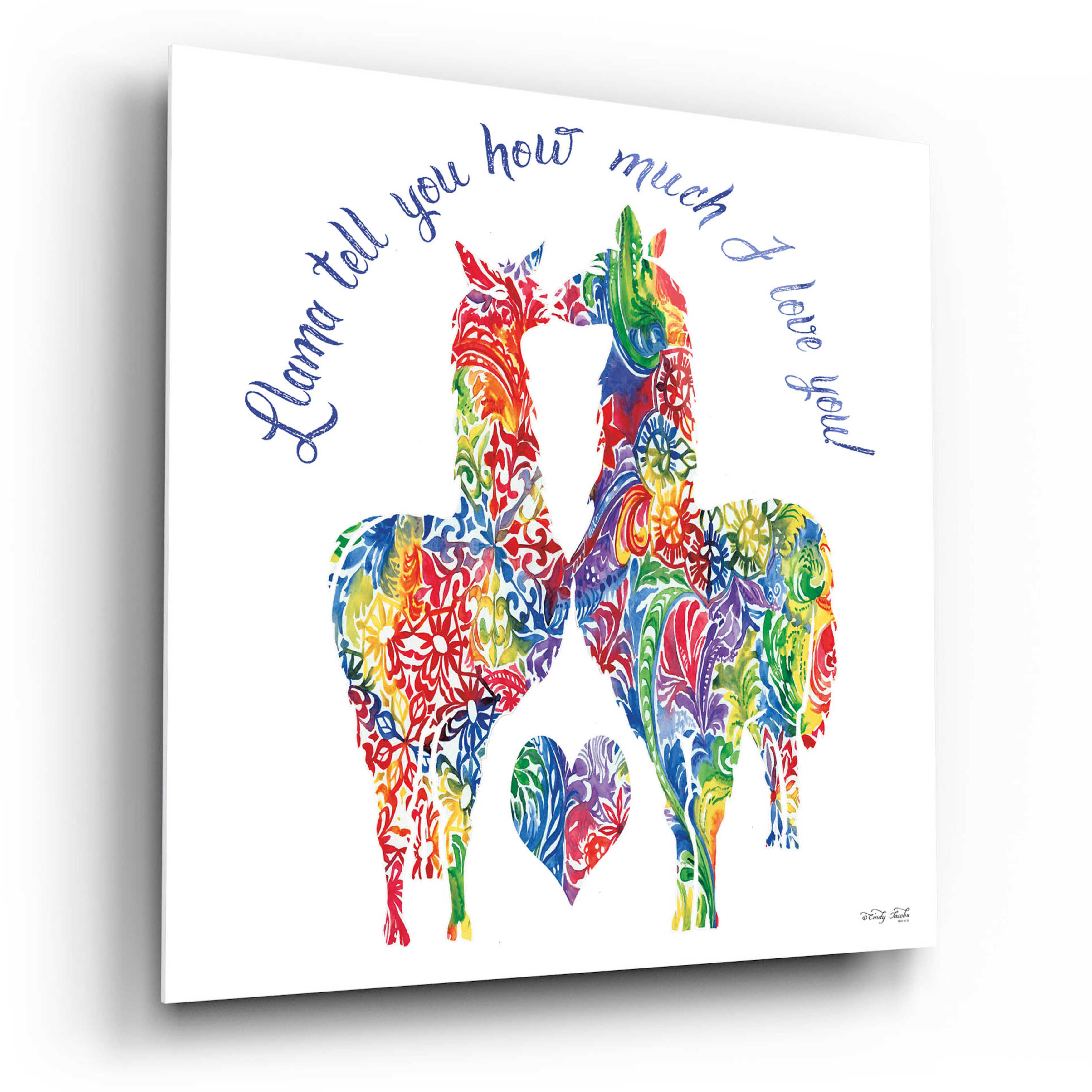 Trinx Llama Tell You.. by Cindy Jacobs Unframed Graphic Art Wayfair